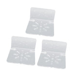 3pcs Acrylic Small Wall Shelf Floating Shelf for Security Cameras Clear Wall Shelves for Security Camera Speaker - Top-Down View
