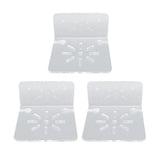 3pcs Acrylic Small Wall Shelf Floating Shelf for Security Cameras Clear Wall Shelves for Security Camera Speaker - Rear View