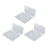 3pcs Acrylic Small Wall Shelf Floating Shelf for Security Cameras Clear Wall Shelves for Security Camera Speaker
