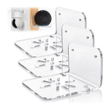 3pcs Acrylic Small Wall Shelf Floating Shelf for Security Cameras Clear Wall Shelves for Security Camera Speaker