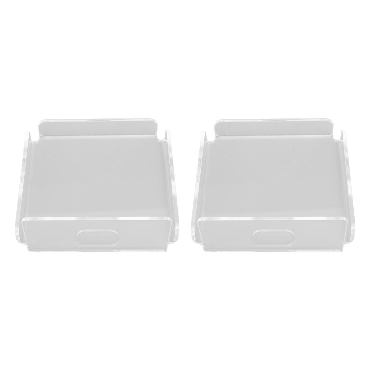 2pcs Small Speaker Wall Shelf Acrylic Adhesive Multi Angle Adjustment Space Saving Security Cameras Floating Shelf for Home Office