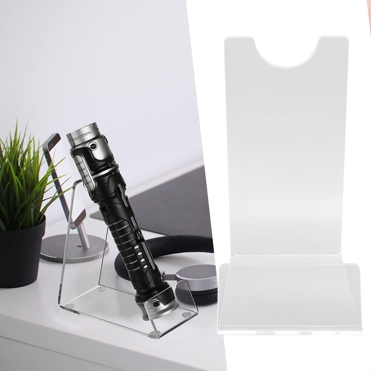 Lightsaber Display Stand Acrylic Desktop Light Saber Holder Rack for Home Photo Phone Lightsaber Record Storage Decoration