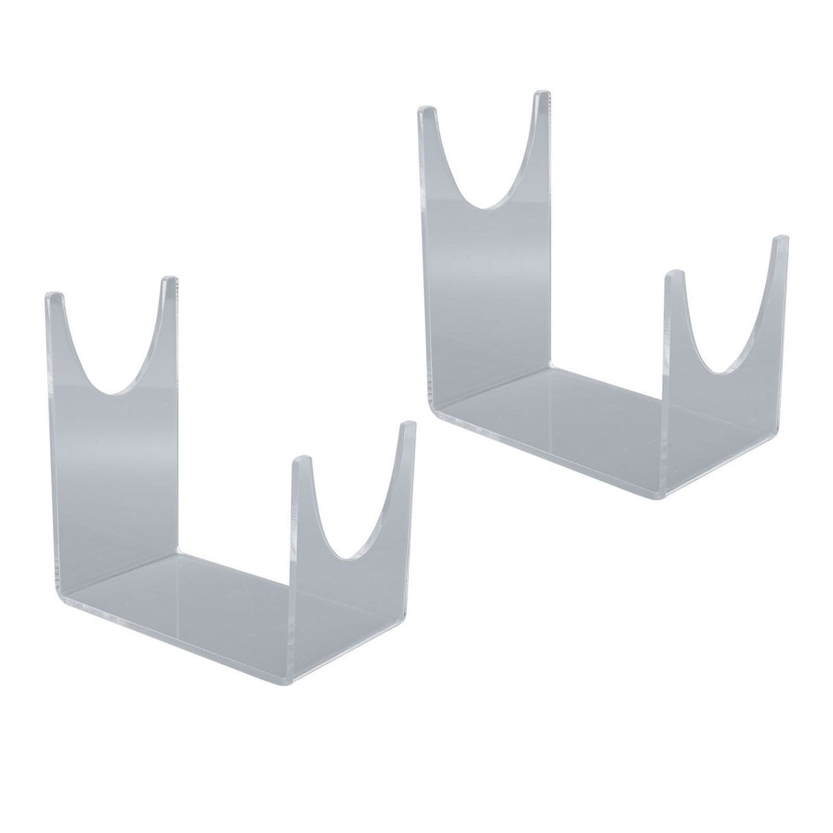 2pcs Acrylic Shofar Stand Clear Transparent Shofar Stand Sturdy Shofar Holder for Home Office Decor