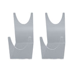 2pcs Acrylic Shofar Stand Clear Transparent Shofar Stand Sturdy Shofar Holder for Home Office Decor