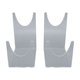 2pcs Acrylic Shofar Stand Clear Transparent Shofar Stand Sturdy Shofar Holder for Home Office Decor - Side View