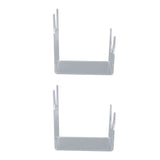 2pcs Acrylic Shofar Stand Clear Transparent Shofar Stand Sturdy Shofar Holder for Home Office Decor