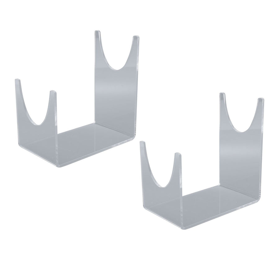 2pcs Acrylic Shofar Stand Clear Transparent Shofar Stand Sturdy Shofar Holder for Home Office Decor