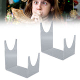 2pcs Acrylic Shofar Stand Clear Transparent Shofar Stand Sturdy Shofar Holder for Home Office Decor - Extra Image