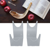 2pcs Acrylic Shofar Stand Clear Transparent Shofar Stand Sturdy Shofar Holder for Home Office Decor