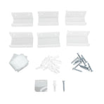 6Pcs Wall Mount Vinyl Record Shelf Clear Clear Acrylic Record CD Storage Rack Floating Wall Shelves for Bathroom Bedroom Living Room Kitchen