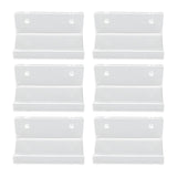 6Pcs Wall Mount Vinyl Record Shelf Clear Clear Acrylic Record CD Storage Rack Floating Wall Shelves for Bathroom Bedroom Living Room Kitchen
