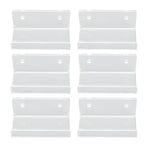 6Pcs Wall Mount Vinyl Record Shelf Clear Clear Acrylic Record CD Storage Rack Floating Wall Shelves for Bathroom Bedroom Living Room Kitchen