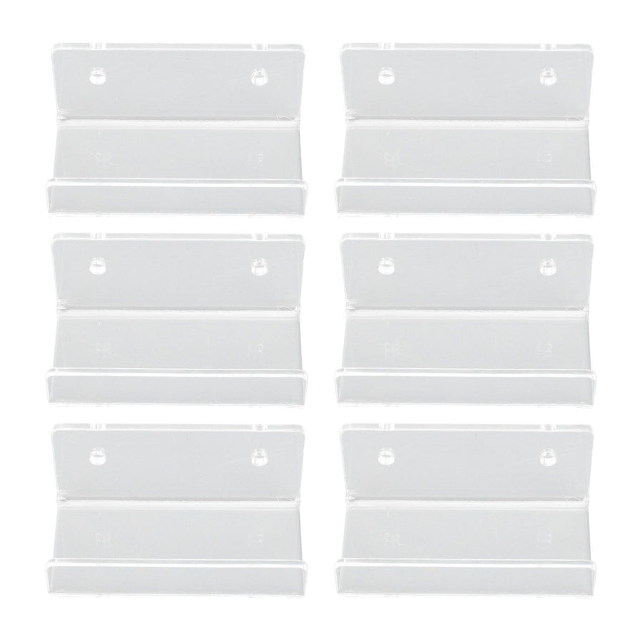 6Pcs Wall Mount Vinyl Record Shelf Clear Clear Acrylic Record CD Storage Rack Floating Wall Shelves for Bathroom Bedroom Living Room Kitchen