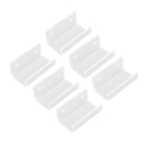 6Pcs Wall Mount Vinyl Record Shelf Clear Clear Acrylic Record CD Storage Rack Floating Wall Shelves for Bathroom Bedroom Living Room Kitchen