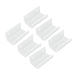 6Pcs Wall Mount Vinyl Record Shelf Clear Clear Acrylic Record CD Storage Rack Floating Wall Shelves for Bathroom Bedroom Living Room Kitchen