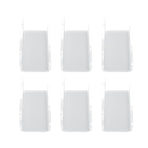 6Pcs Wall Mount Vinyl Record Shelf Clear Clear Acrylic Record CD Storage Rack Floating Wall Shelves for Bathroom Bedroom Living Room Kitchen