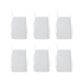 6Pcs Wall Mount Vinyl Record Shelf Clear Clear Acrylic Record CD Storage Rack Floating Wall Shelves for Bathroom Bedroom Living Room Kitchen - Rear View
