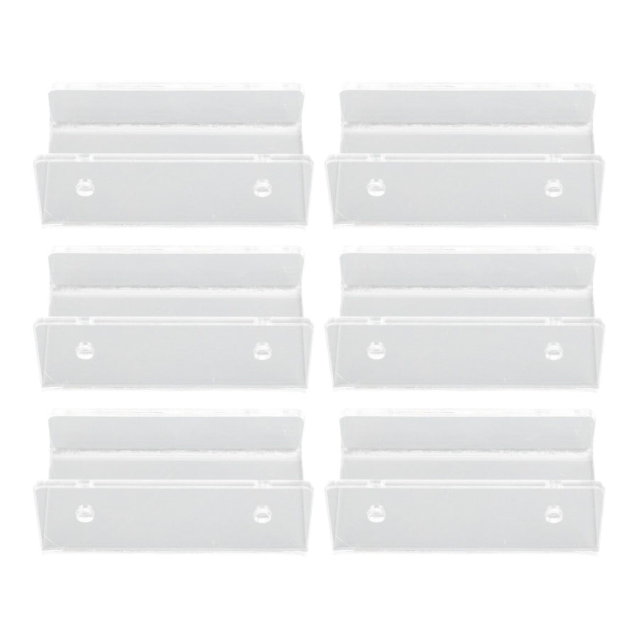 6Pcs Wall Mount Vinyl Record Shelf Clear Clear Acrylic Record CD Storage Rack Floating Wall Shelves for Bathroom Bedroom Living Room Kitchen