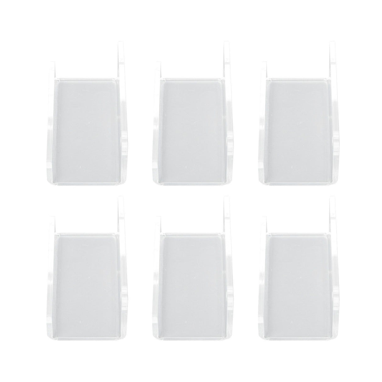6Pcs Wall Mount Vinyl Record Shelf Clear Clear Acrylic Record CD Storage Rack Floating Wall Shelves for Bathroom Bedroom Living Room Kitchen