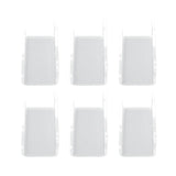 6Pcs Wall Mount Vinyl Record Shelf Clear Clear Acrylic Record CD Storage Rack Floating Wall Shelves for Bathroom Bedroom Living Room Kitchen