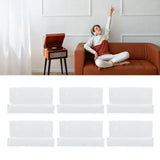 6Pcs Wall Mount Vinyl Record Shelf Clear Clear Acrylic Record CD Storage Rack Floating Wall Shelves for Bathroom Bedroom Living Room Kitchen - Extra Image