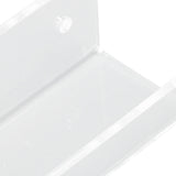 6Pcs Wall Mount Vinyl Record Shelf Clear Clear Acrylic Record CD Storage Rack Floating Wall Shelves for Bathroom Bedroom Living Room Kitchen