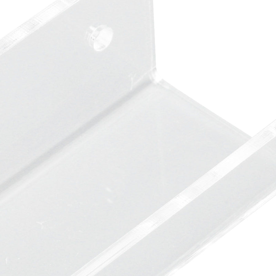 6Pcs Wall Mount Vinyl Record Shelf Clear Clear Acrylic Record CD Storage Rack Floating Wall Shelves for Bathroom Bedroom Living Room Kitchen