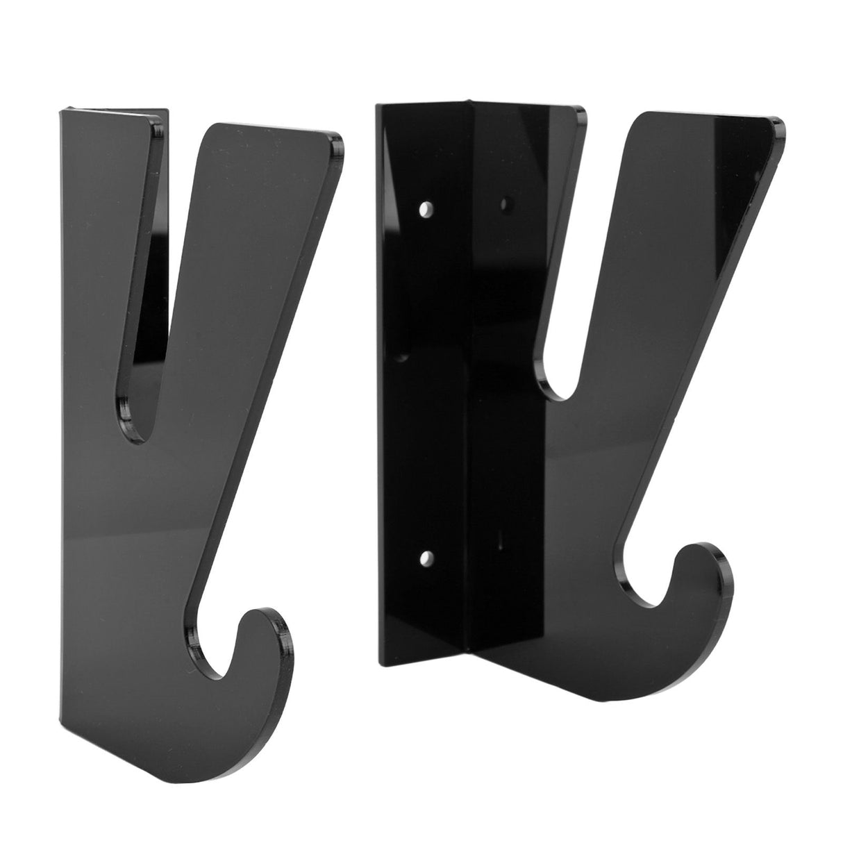2 Pcs Acrylic Skateboard Rack Wall Mount Skateboard Storage Rack Load Bearing Skateboard Hanger with Hooks