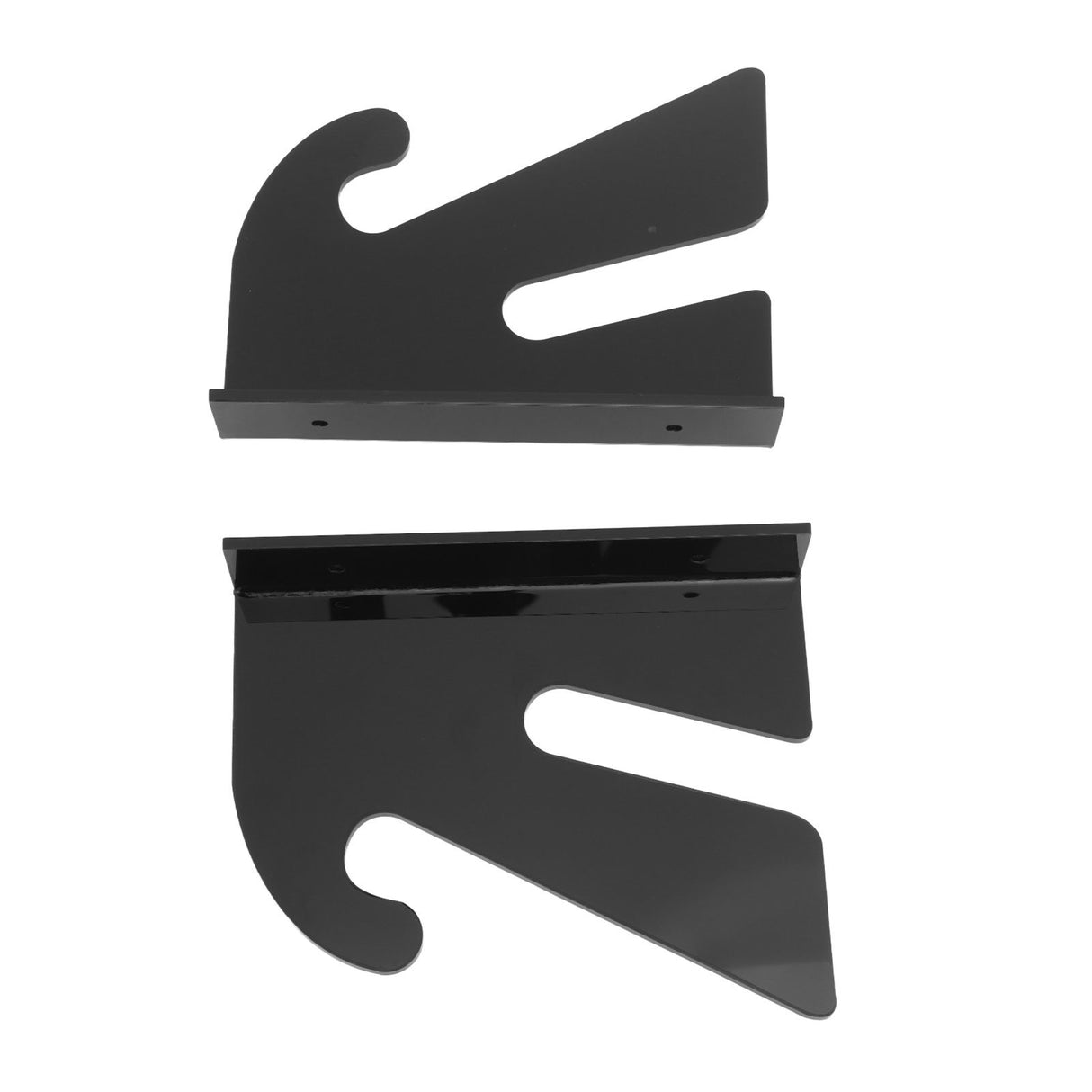 2 Pcs Acrylic Skateboard Rack Wall Mount Skateboard Storage Rack Load Bearing Skateboard Hanger with Hooks