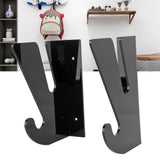 2 Pcs Acrylic Skateboard Rack Wall Mount Skateboard Storage Rack Load Bearing Skateboard Hanger with Hooks - Extra Image