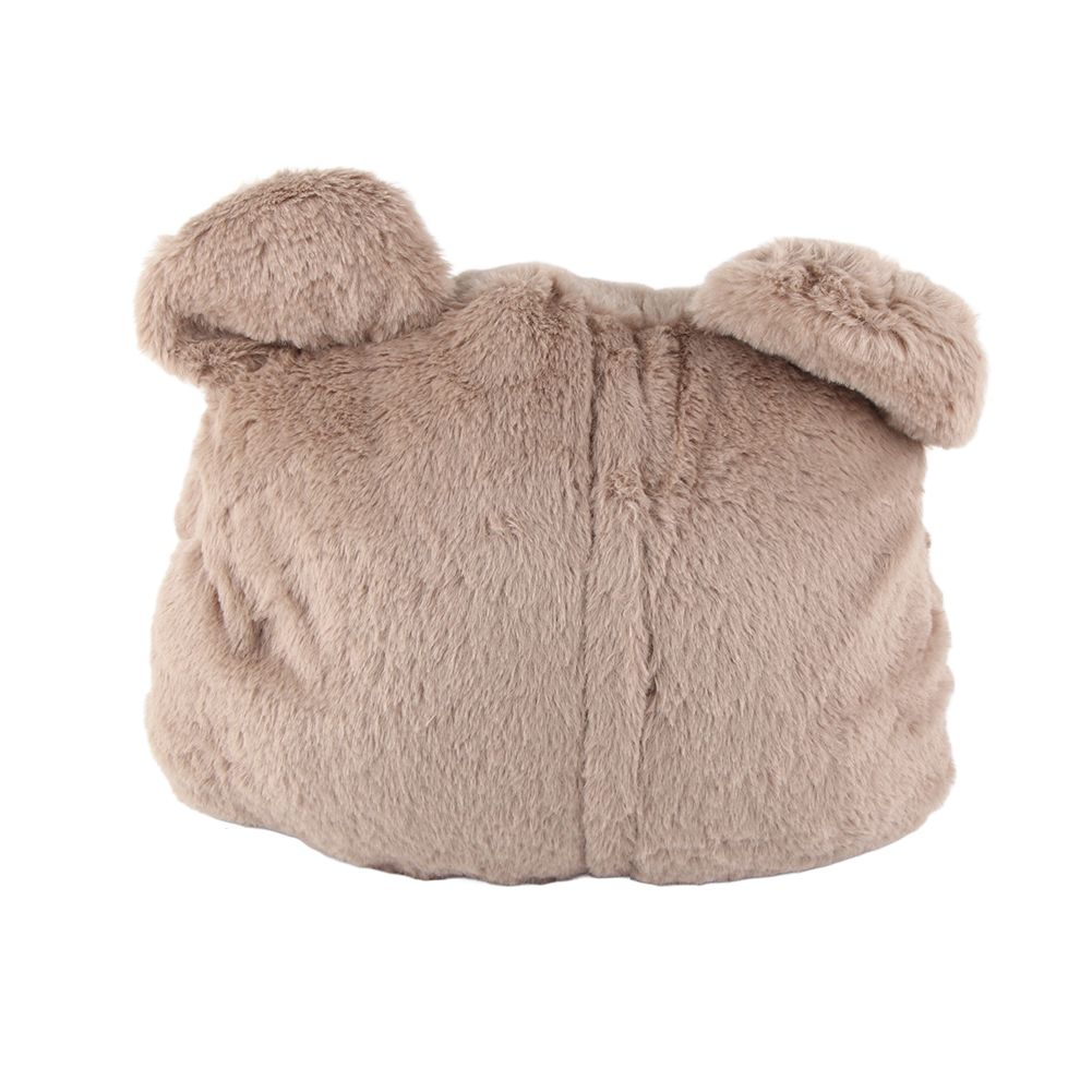 Stuffed Animals Travel Blanket Pillow Set Soft Plush Hugging Pillow Cute Plush Toy with Hand Warmer Design for Travel Home Office Bear