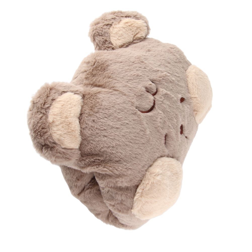 Stuffed Animals Travel Blanket Pillow Set Soft Plush Hugging Pillow Cute Plush Toy with Hand Warmer Design for Travel Home Office Bear