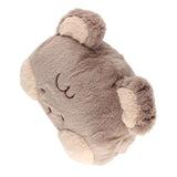 Stuffed Animals Travel Blanket Pillow Set Soft Plush Hugging Pillow Cute Plush Toy with Hand Warmer Design for Travel Home Office Bear