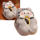 Ice Silk V Shaped Nap Pillow Napping Artifact Cute Animal Sleeping Pillow Cushion for Office Students Grey Cat - 45-Degree Angle