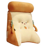Backrest Pillow Washable Removable Cover Soft Cartoon Animal Back Support Cushion for Office Chair Bedside Carrot