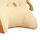 Backrest Pillow Washable Removable Cover Soft Cartoon Animal Back Support Cushion for Office Chair Bedside Carrot - Low Angle