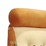 Backrest Pillow Washable Removable Cover Soft Cartoon Animal Back Support Cushion for Office Chair Bedside Carrot