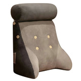 Backrest Pillow Washable Removable Cover Soft Cartoon Animal Back Support Cushion for Office Chair Bedside Dog - Side View