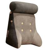 Backrest Pillow Washable Removable Cover Soft Cartoon Animal Back Support Cushion for Office Chair Bedside Dog - Top-Down View