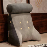 Backrest Pillow Washable Removable Cover Soft Cartoon Animal Back Support Cushion for Office Chair Bedside Dog - Rear View