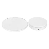 Rotating Display Stand 2 in 1 Automatic 360 Degree Electric Turntable with Remote Control for Photography Product Jewelry White