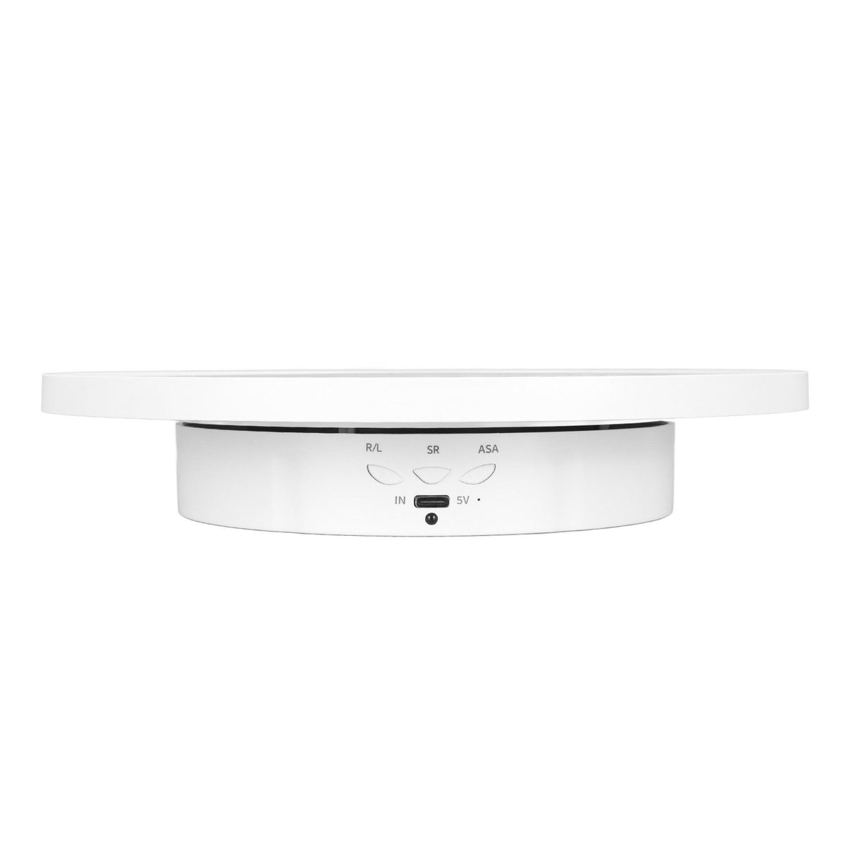 Rotating Display Stand 2 in 1 Automatic 360 Degree Electric Turntable with Remote Control for Photography Product Jewelry White
