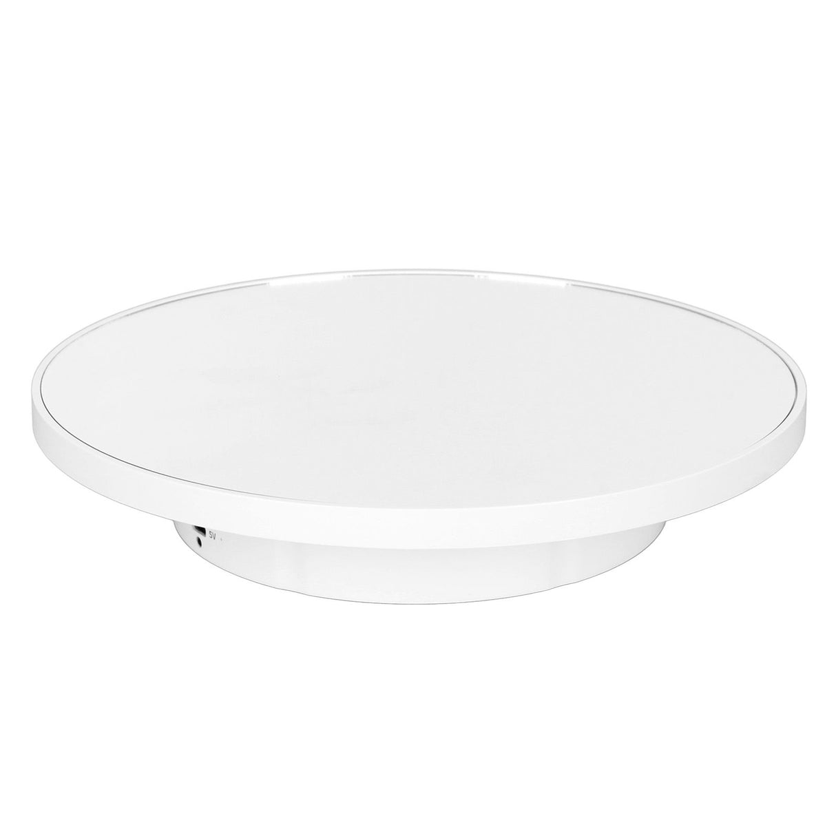 Rotating Display Stand 2 in 1 Automatic 360 Degree Electric Turntable with Remote Control for Photography Product Jewelry White