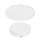 Rotating Display Stand 2 in 1 Automatic 360 Degree Electric Turntable with Remote Control for Photography Product Jewelry White