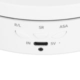 Rotating Display Stand 2 in 1 Automatic 360 Degree Electric Turntable with Remote Control for Photography Product Jewelry White
