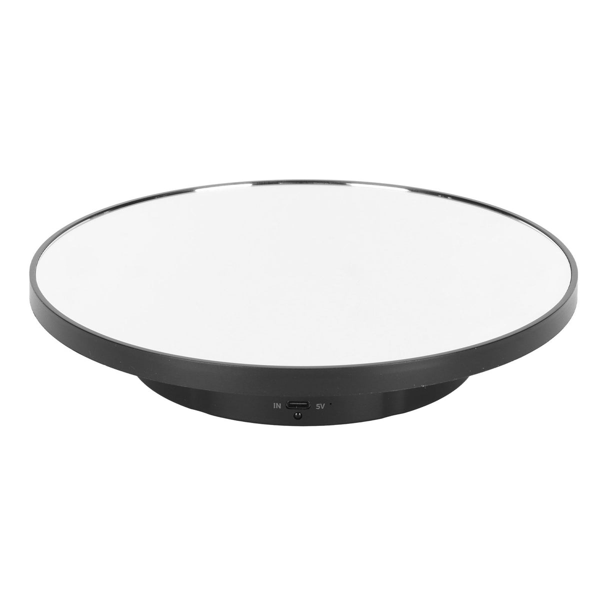 Rotating Display Stand 2 in 1 Automatic 360 Degree Electric Turntable with Remote Control for Photography Product Jewelry Black