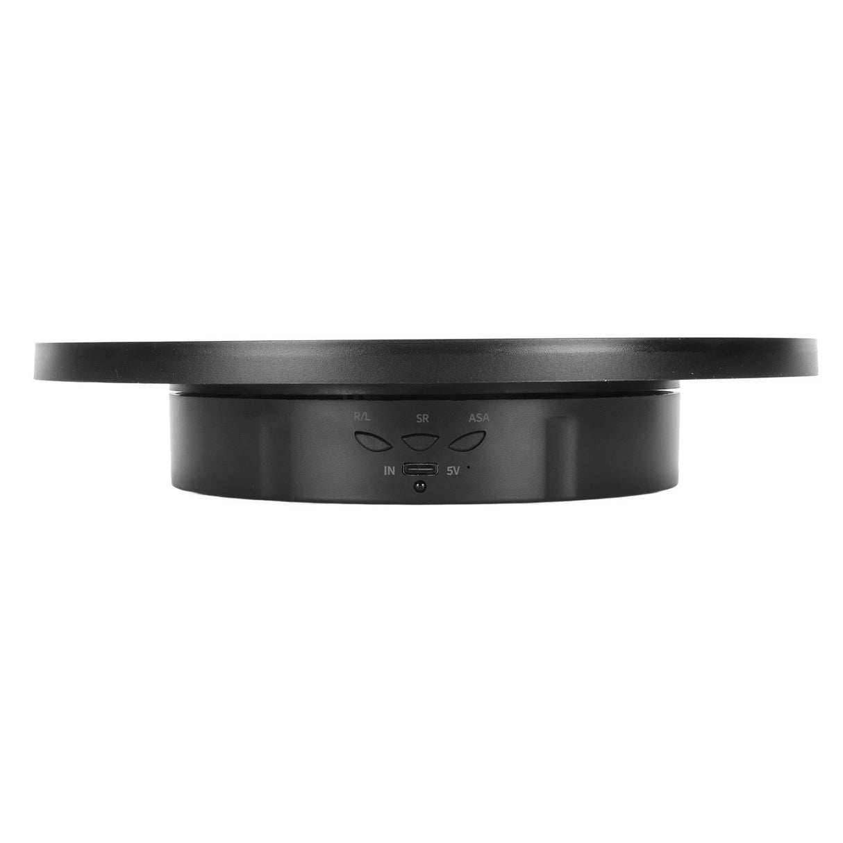Rotating Display Stand 2 in 1 Automatic 360 Degree Electric Turntable with Remote Control for Photography Product Jewelry Black