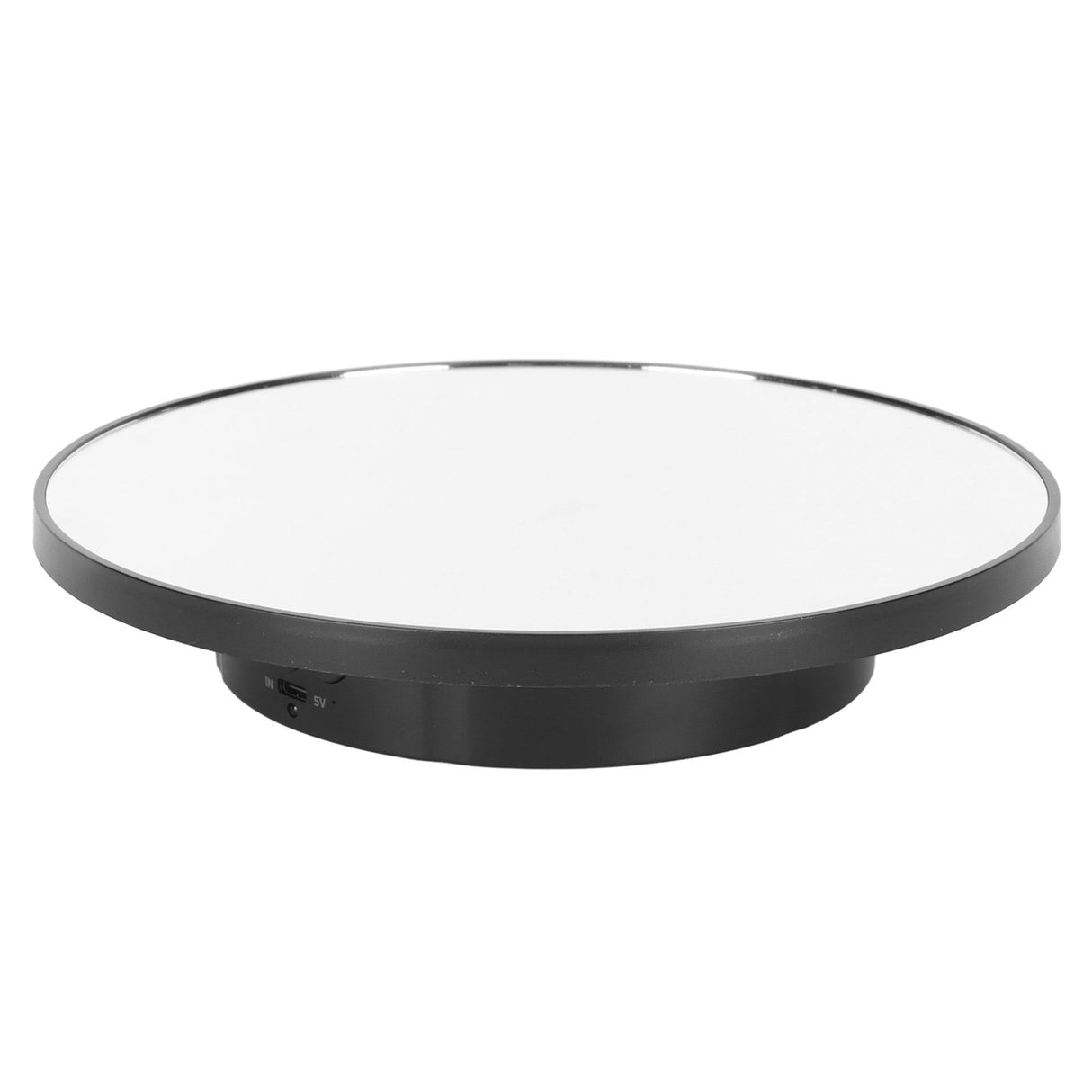 Rotating Display Stand 2 in 1 Automatic 360 Degree Electric Turntable with Remote Control for Photography Product Jewelry Black