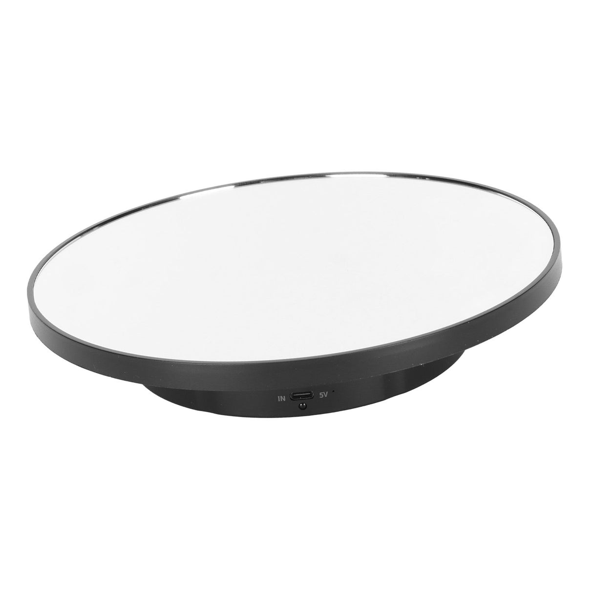 Rotating Display Stand 2 in 1 Automatic 360 Degree Electric Turntable with Remote Control for Photography Product Jewelry Black