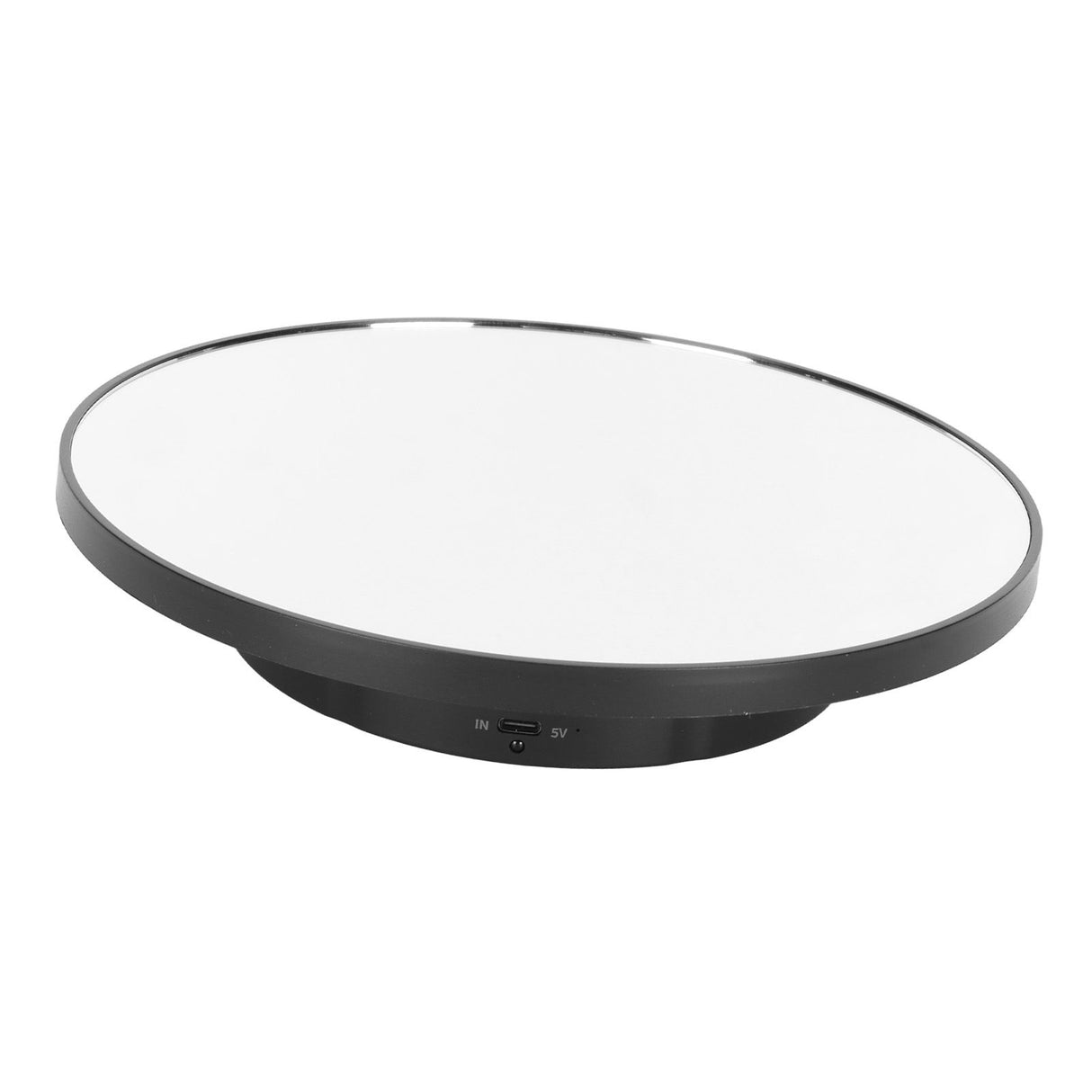 Rotating Display Stand 2 in 1 Automatic 360 Degree Electric Turntable with Remote Control for Photography Product Jewelry Black